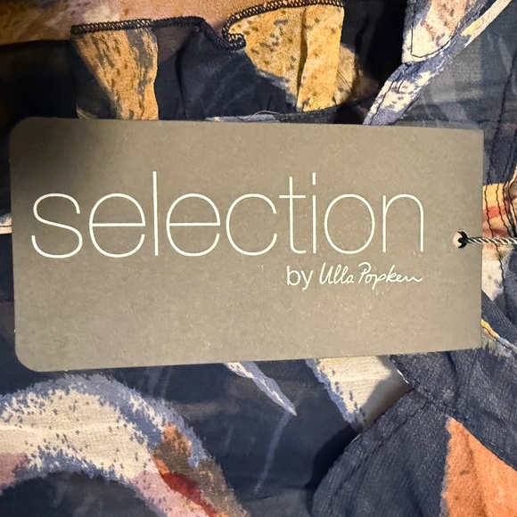 NWT Selection by Ulla Popken Sheer Print Tunic Blouse Plus Size 36/38 - Picture 11 of 14